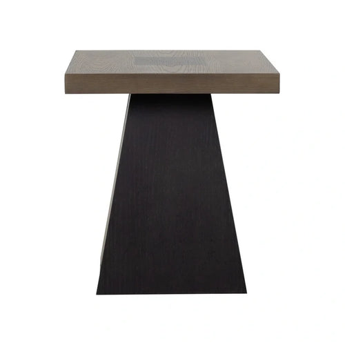 Jemma Two-Tone End Table - Gray and Dark Espresso - Wichita Home Outlet