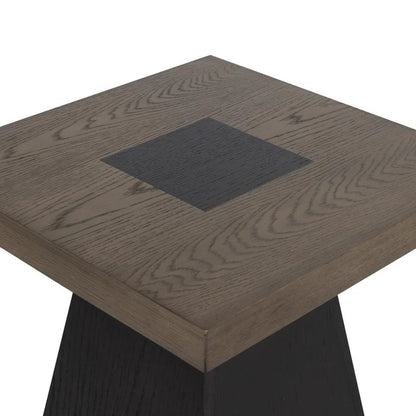 Jemma Two-Tone End Table - Gray and Dark Espresso - Wichita Home Outlet