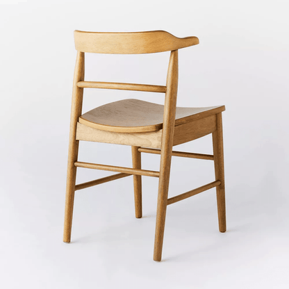 Kaysville Curved Back Wood Dining Chair - Natural (Set of 2) - Wichita Home Outlet