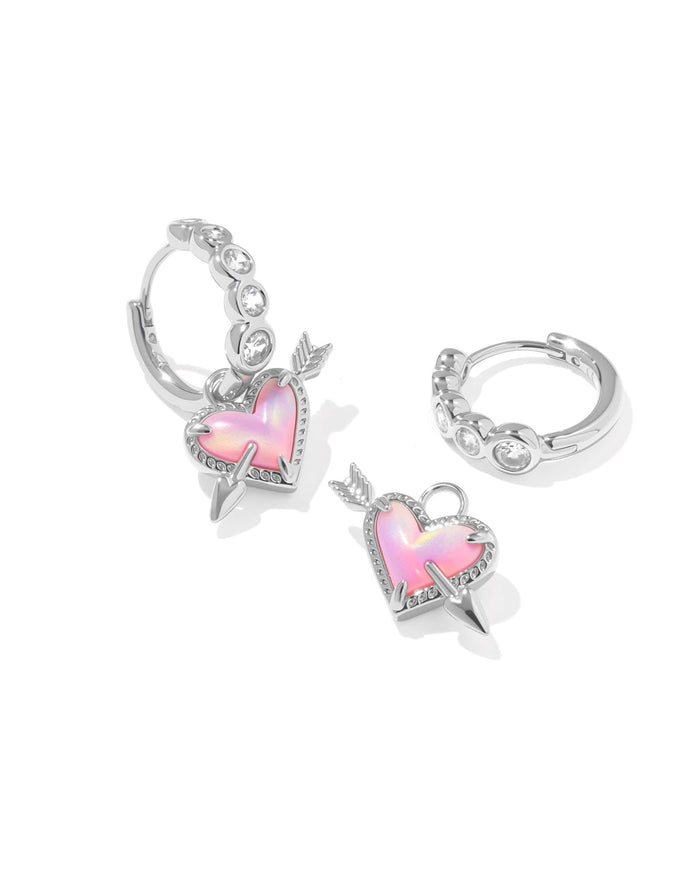 Kendra Scott Ari Heart Arrow Silver Huggie Earrings Kendra Scott Ari Heart Arrow Silver Huggie Earrings Earrings