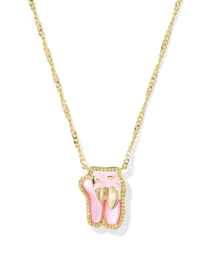 Kendra Scott Ballet Gold Short Pendant Necklace in Blush Mother of Pearl Kendra Scott Ballet Gold Short Pendant Necklace in Blush Mother of Pearl Necklaces