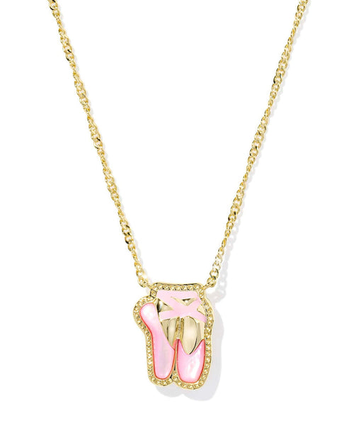Kendra Scott Ballet Gold Short Pendant Necklace in Blush Mother of Pearl Kendra Scott Ballet Gold Short Pendant Necklace in Blush Mother of Pearl Necklaces