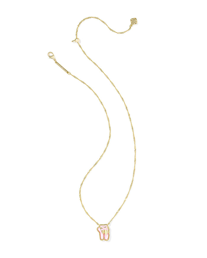 Kendra Scott Ballet Gold Short Pendant Necklace in Blush Mother of Pearl Kendra Scott Ballet Gold Short Pendant Necklace in Blush Mother of Pearl Necklaces