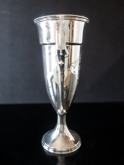 Large Antique Silver Plate Trophy Loving Cup Todd County Fair Late 1800s