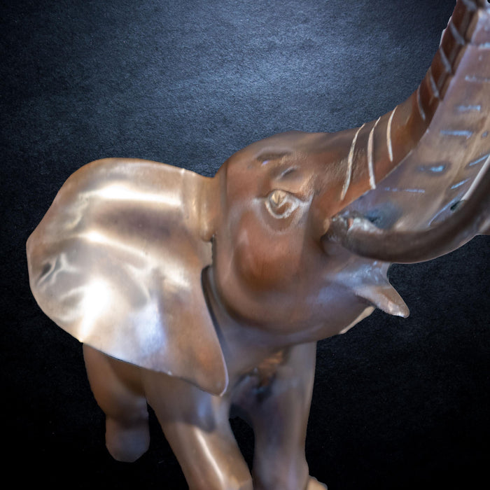 Large Brass Elephant Statue Doorstop 15" X 19"