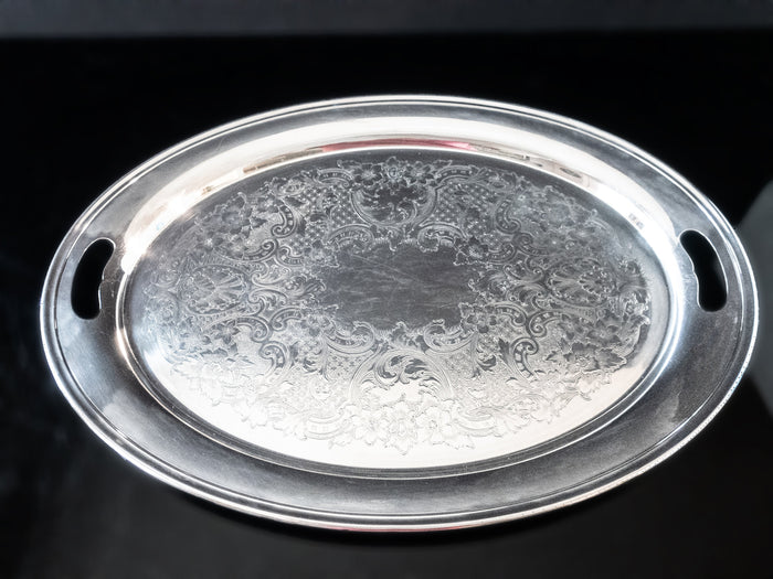 Large Silver Plate Serving Tray Colonial By Gorham YC407