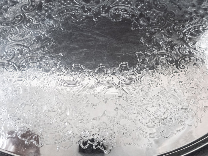 Large Silver Plate Serving Tray Colonial By Gorham YC407