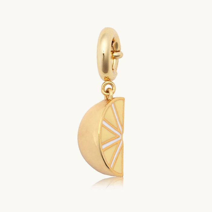 Little Words Project Charm - Lemon Wedge Little Words Project Charm - Lemon Wedge Charms