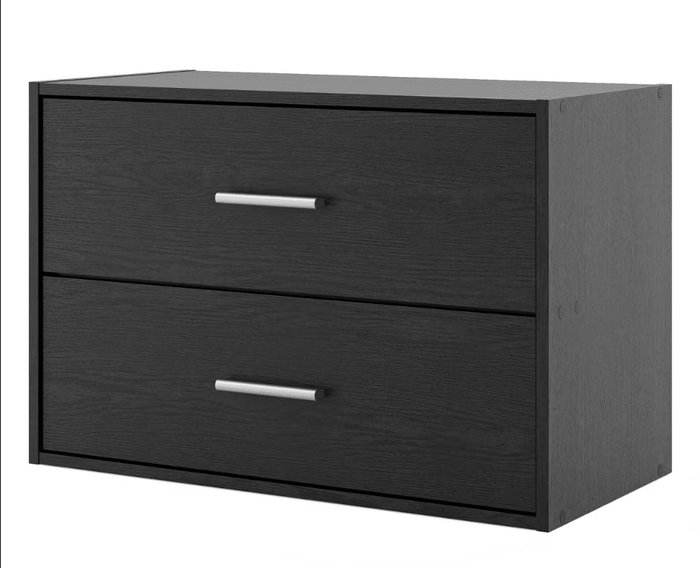 Modern 2 Drawer Stackable Cube Organizer - Wichita Home Outlet