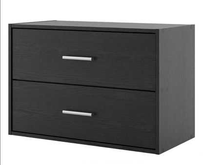 Modern 2 Drawer Stackable Cube Organizer - Wichita Home Outlet