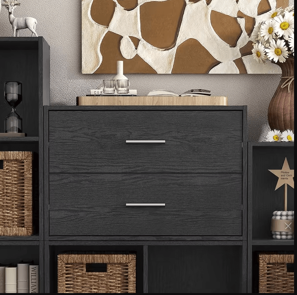 Modern 2 Drawer Stackable Cube Organizer - Wichita Home Outlet