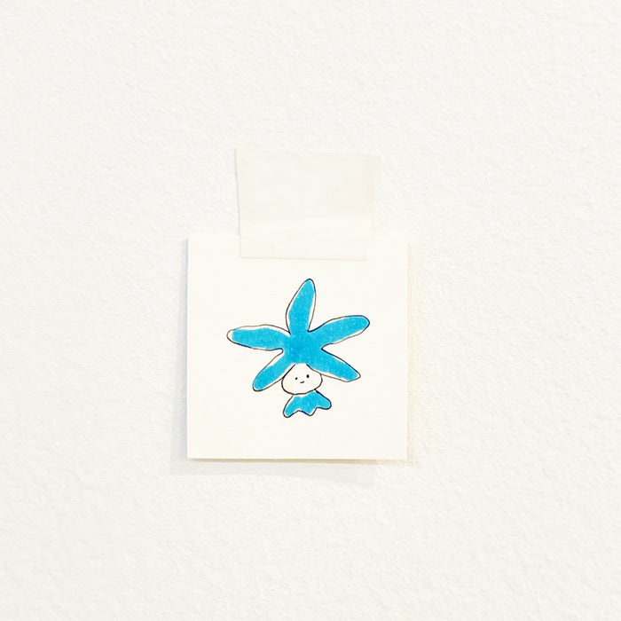 Blue & White Flower Hat Baby