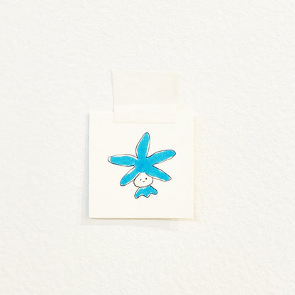 Blue & White Flower Hat Baby