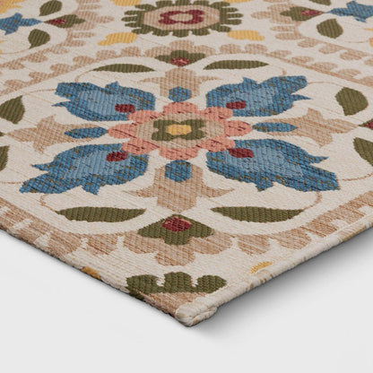 Nomad Woven Area Rug - Beige, 5' x 7' - Wichita Home Outlet