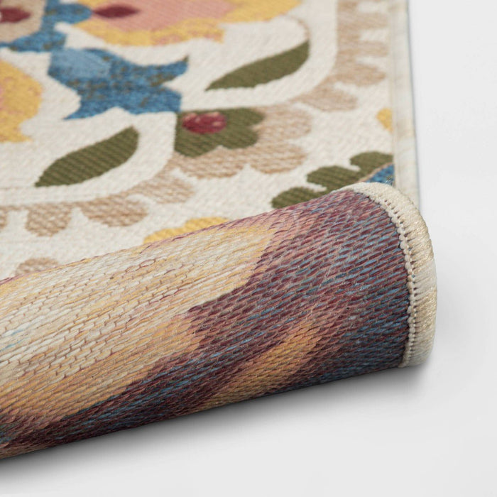 Nomad Woven Area Rug - Beige, 5' x 7' - Wichita Home Outlet