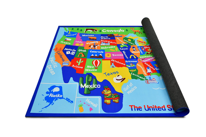 Orion 1119Area Rug - 5' x 7' - USA Map - Wichita Home Outlet