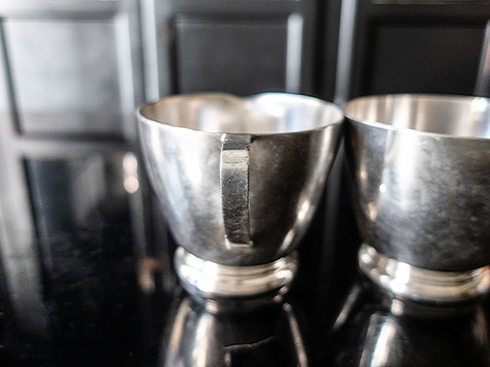 Pan Am Airlines Silver Plate Sugar And Creamer Set 1965 Hotel Military RR Silver