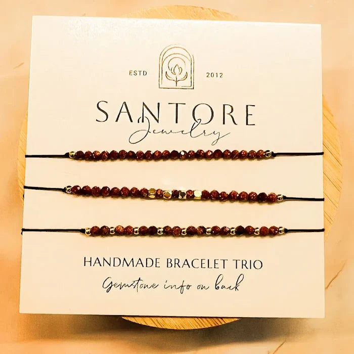 Petite Trio Bracelet Set in Gold Sandstone Petite Trio Bracelet Set in Gold Sandstone Bracelet
