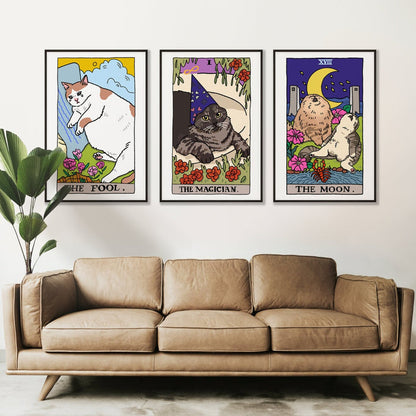 Ping Hatta: Cat Tarot Prints