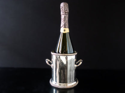 Rare Antique Silver Plate Ice Bucket Champagne Chiller Atkin Bros Late 1800's Barware