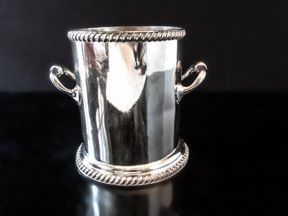 Rare Antique Silver Plate Ice Bucket Champagne Chiller Atkin Bros Late 1800's Barware
