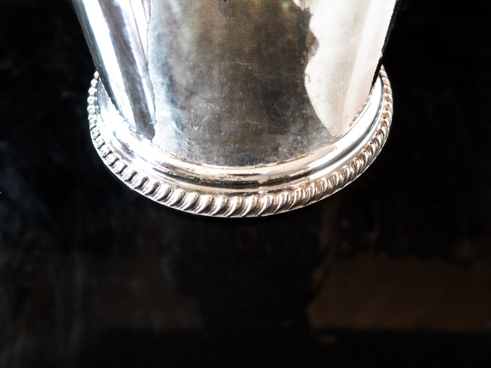 Rare Antique Silver Plate Ice Bucket Champagne Chiller Atkin Bros Late 1800's Barware
