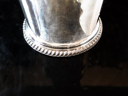 Rare Antique Silver Plate Ice Bucket Champagne Chiller Atkin Bros Late 1800's Barware