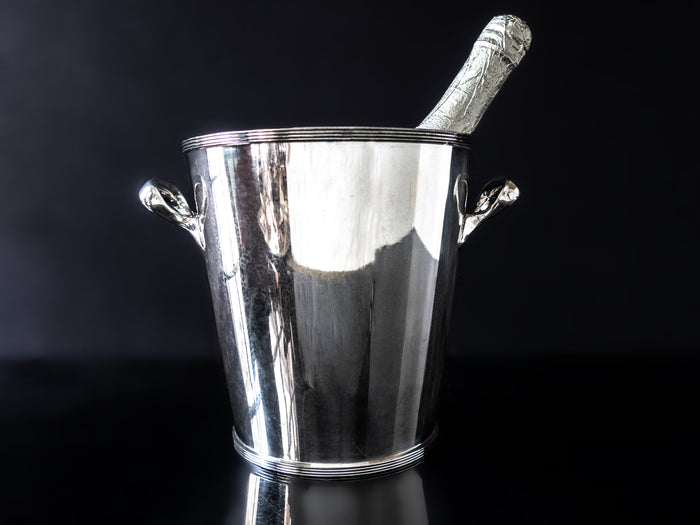Rare Antique Silver Plate Ice Bucket Champagne Chiller Barbour Silver Co Late 1800's Barware