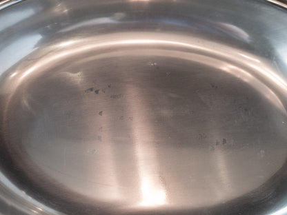 Silver Plate Covered Vegetable Dish With Divided Glass Insert By Poole Silver And Silverplate