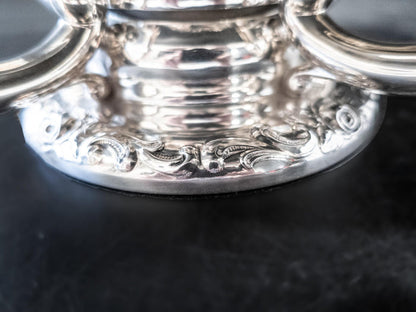 Silver Plate Epergne Vase Candle Holder Spritzer And Fuhrmann Silver And Silverplate