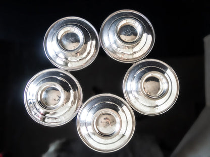 Silver Soldered Bowls Set Of Five International Silver Circa 1956