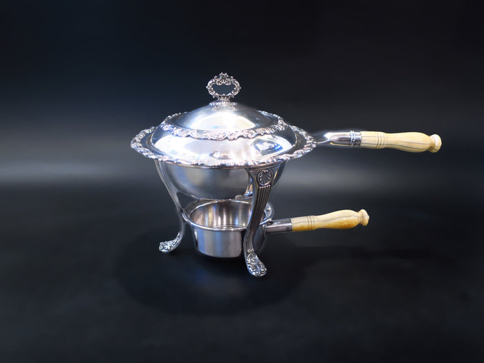 Silver Soldered Chafing Dishing Buffet Stand By Gorham Silver And Silverplate