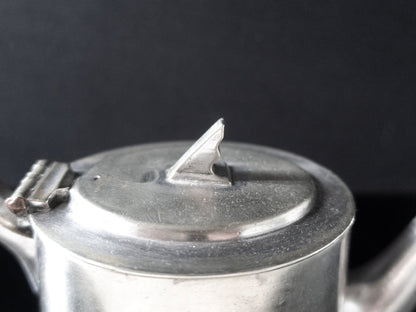 Silver Soldered Teapot Barming Hospital England 1927 RARE Art Deco Hotel Military RR Silver