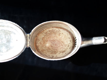 Silver Soldered Teapot Barming Hospital England 1927 RARE Art Deco Hotel Military RR Silver
