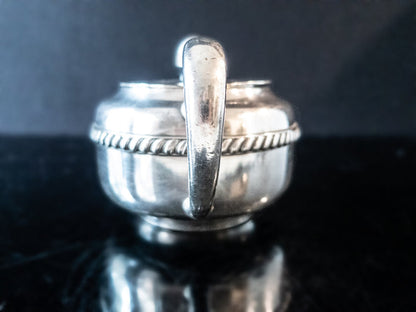 Silver Soldered US Navy Sugar Bowl Fouled Anchor Wardroom Officer's Mess USN R Wallace