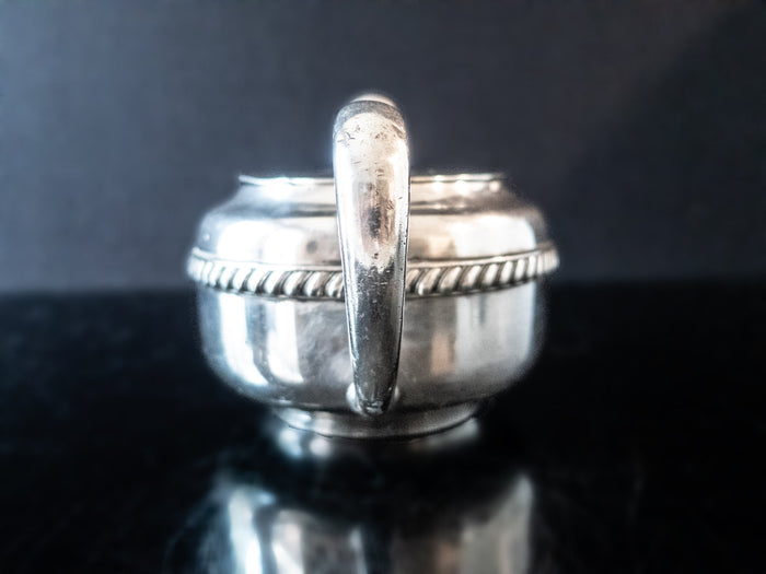 Silver Soldered US Navy Sugar Bowl Fouled Anchor Wardroom Officer's Mess USN R Wallace