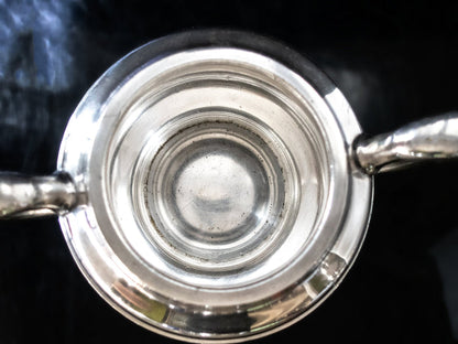 Silver Soldered US Navy Sugar Bowl Fouled Anchor Wardroom Officer's Mess USN R Wallace Hotel Military RR Silver