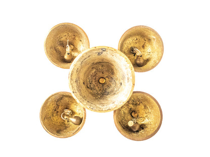 Solid Brass Quadruple Sacristy Altar Bells Religious Bells