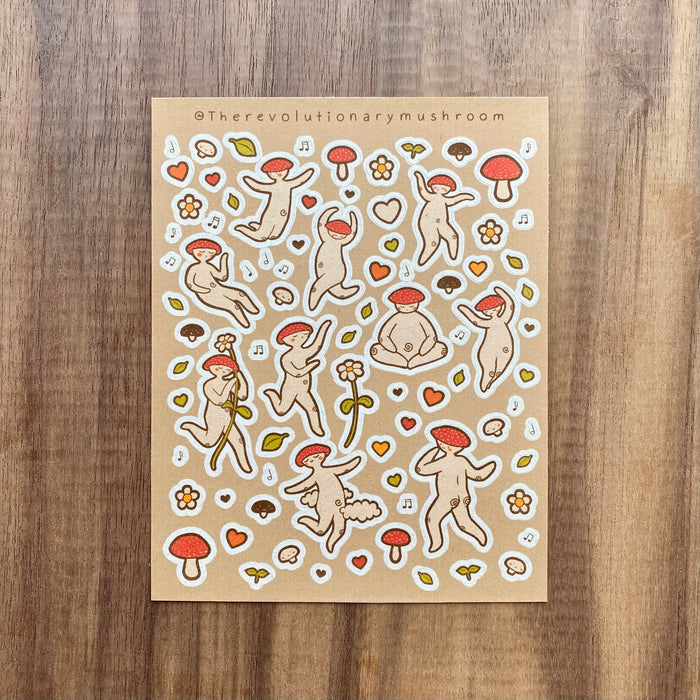 The Revolutionary Mushroom: Sticker Sheets
