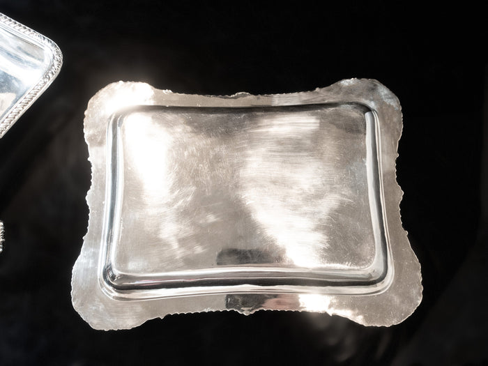 Victorian Silver Plate Covered Dish Ornate Made In England