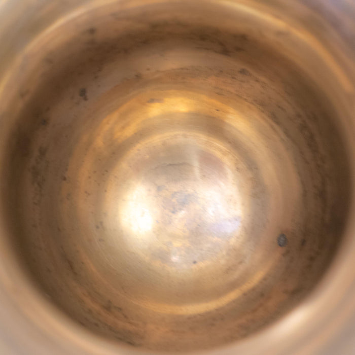 Vintage Brass Ice Bucket With Ice Tongs And Drain