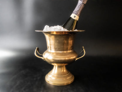 Vintage Brass Loving Cup Champagne Chiller Ice Bucket Jack Housman Ice Buckets