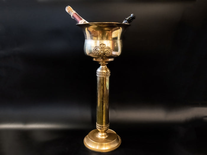 Vintage Brass Standing Champagne Bucket Ice Bucket Stand Planter Ice Buckets