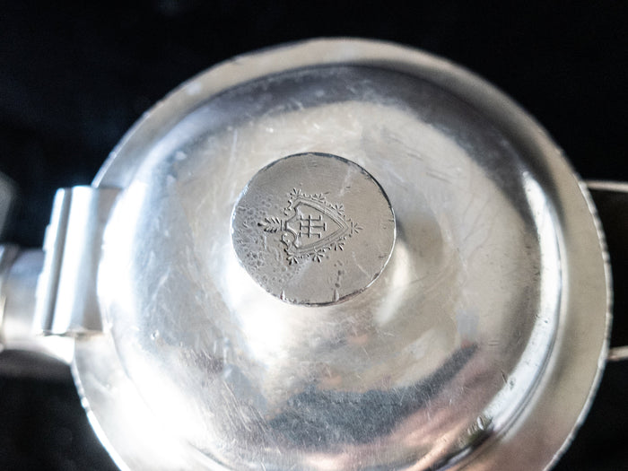 Vintage Large Hilton Hotel Silver Soldered Teapot 1966 Large 54 oz