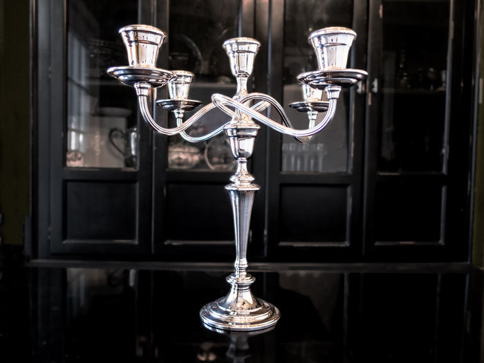 Vintage Silver Plate Candelabra Candle Holder Multi Convertible Gorham Candles And Candelabra