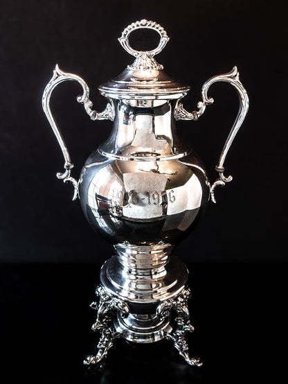 Vintage Silver Plate Coffee Urn Samovar Preisner Silver Co Tea and Coffee Sets