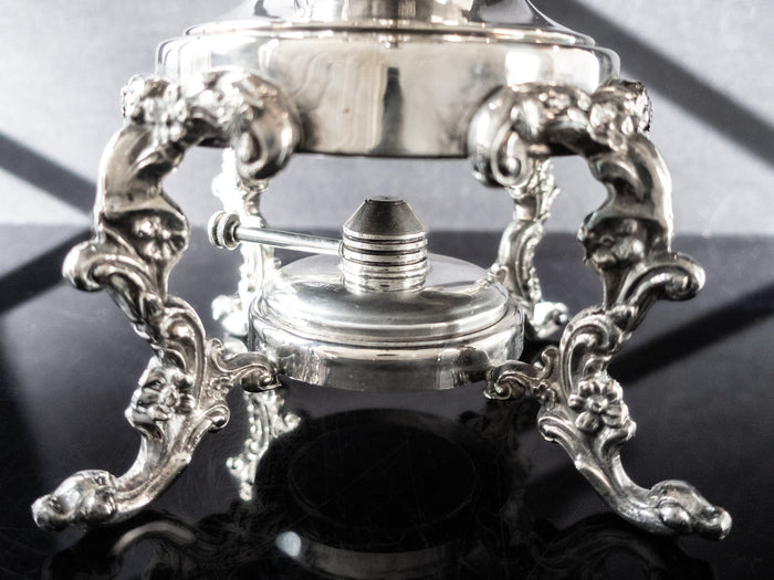 Vintage Silver Plate Coffee Urn Samovar Sheridan Silver Co