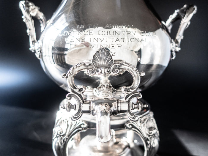 Vintage Silver Plate Coffee Urn Trophy Gorham Duchess YC1908 Tea Set
