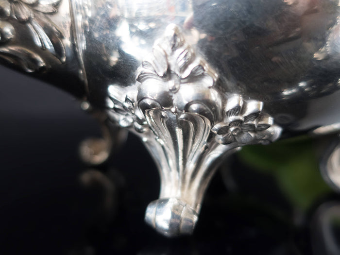 Vintage Silver Plate Du Barry Tea Set Coffee Service Set Wilcox IS