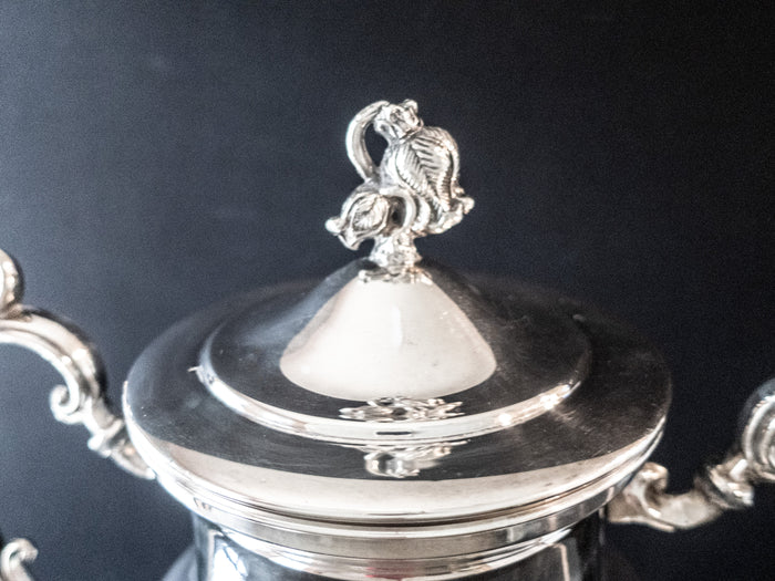 Vintage Silver Plate Electric Coffee Urn Percolator Dispenser